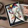 Korean Style High-End Printed Silk Scarf - Versatile Fashion Accessory