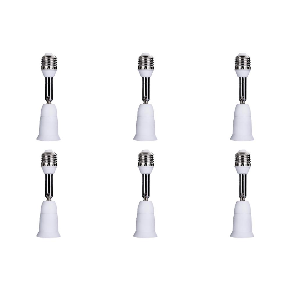 1-10PCS LED Light Bulb Lamp Holder Flexible Extension Adapter Socket Extend E27 to E27 Adapter Converter Wall Base Holder Screw
