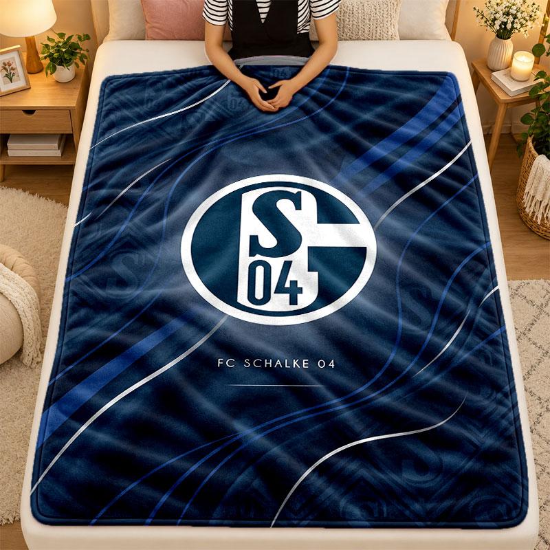 Flannel BlanketSchalke 04 Warm Soft Throw Blanket for Indoor Sofa Bed Living Room Use