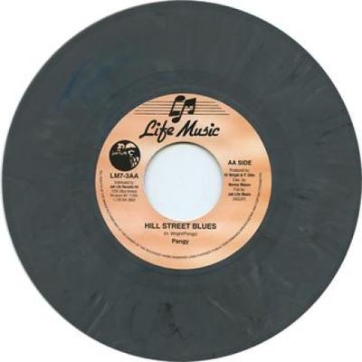 7-Zoll-Schallplatte PANGY / INNOCENT - Hill Street Blues (Farbiges Vinyl)  Jah Life 1990 US Reggae, Ska & Dub