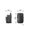 Tajima Safe System Safe Waist Pouch SS Safe Waist Pouch Perfect for Construction Management Made of Supple Synthetic Z, 2-Tier (SFKBZ-2SS) - Compact,