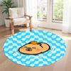 Capybara Round Floor Mat Suitable for Entryway Foyer Hallway Kitchen Antislip Round Carpet Decorate Offices Birthday Christmas Gift