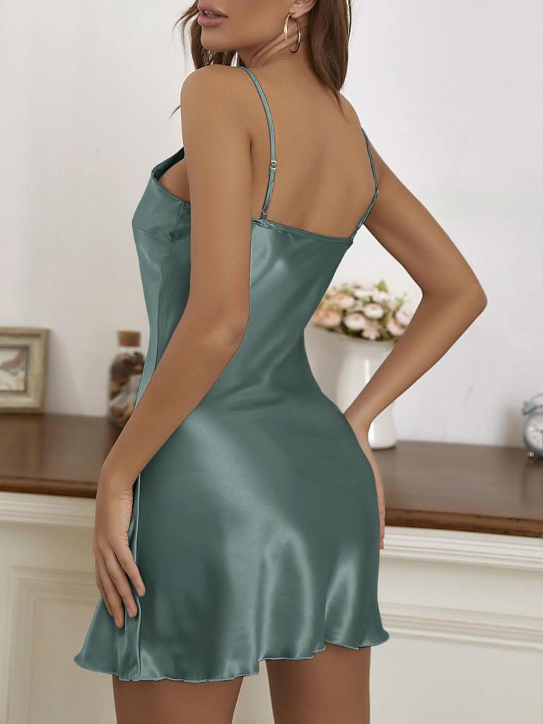 Silk Short Camisole Dress: Lightweight, Comfortable, Sexy Summer Nightdress for Women