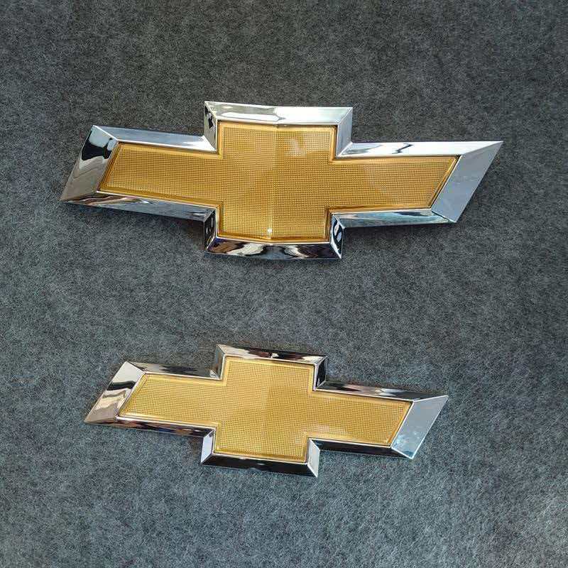 2pcs for 2013-2015 Chevrolet Malibu Front & Rear Black Bowtie Emblem