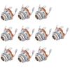 10Pcs 6.35mm Mono Input Jack Socket for Electric Guitars Basses Musical Instrument Accessories