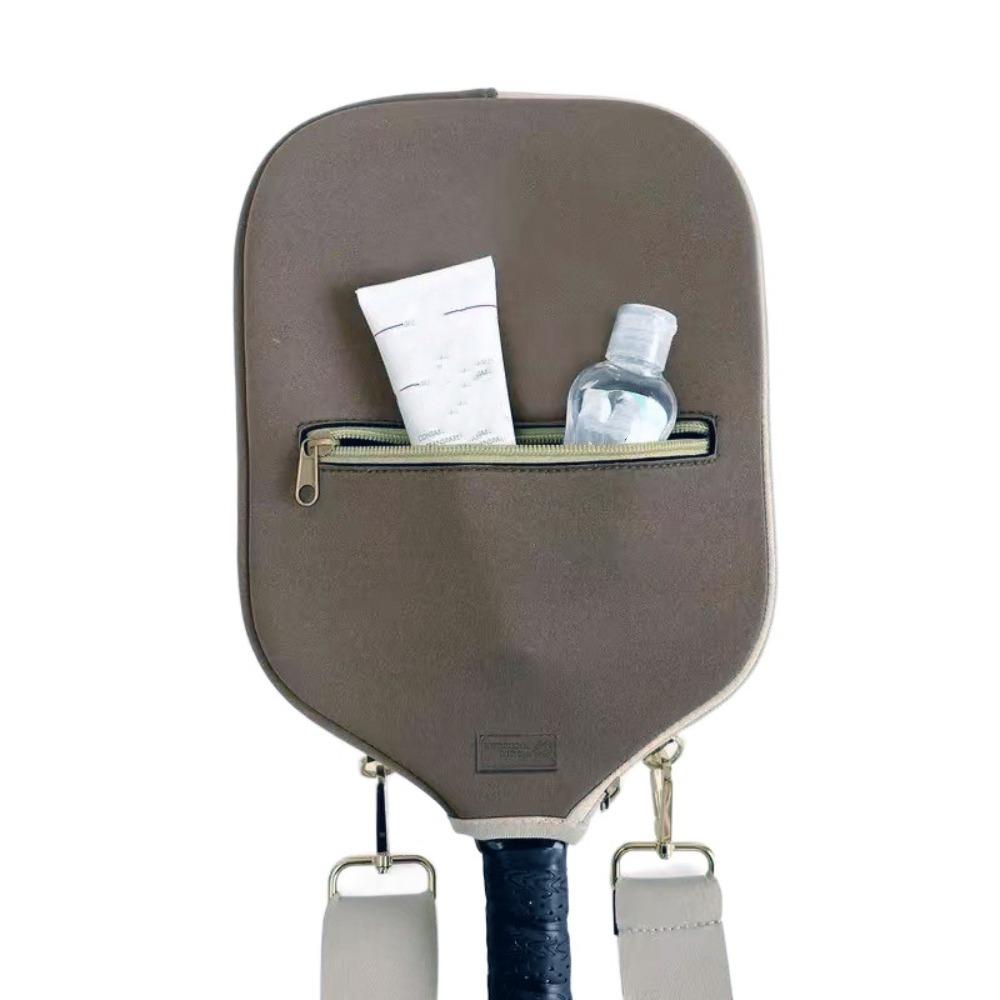 Zipper Holder Pickleball Racket Sleeve Single Shoulder Strap Pick Case Protector  Indoor Outdoor