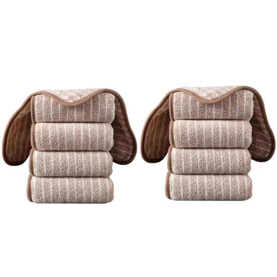 5/10/20Pcs Cleaning Rags Water Absorbent Kitchen Dishcloth Set with Hanging Ring Design Kitchen Cleaning Clothes