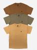 Jigga Wear Mini Crown Men's T-Shirt Set of 3 Brown / Beige / Green M