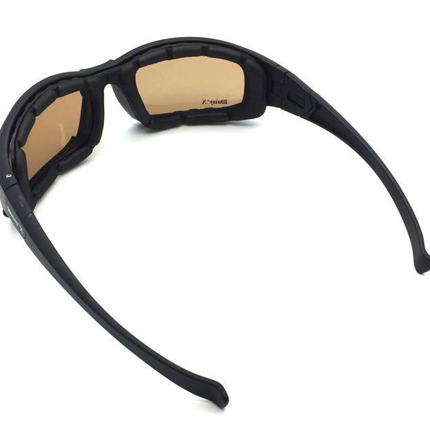 Polarized Tactical Sunglasses Set with Night Vision Goggles (7-Piece) for Shooting and CS Field Use