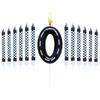 6Pcs 1 to 9 Number Candle For Racers Black and White Checkered Candle Anniversary Truck Candle Cake Topper Festival Candles Cake
