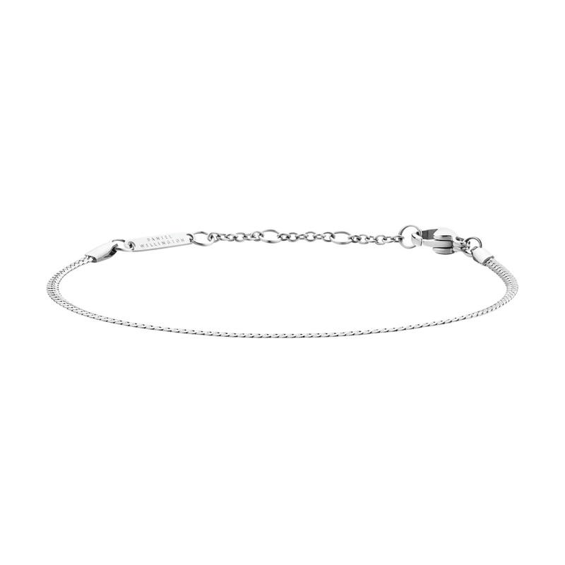 Daniel Wellington Waterproof and sweatproof 316L stainless steel bracelet, same style for men and women, silver dw00400540 серебряный
