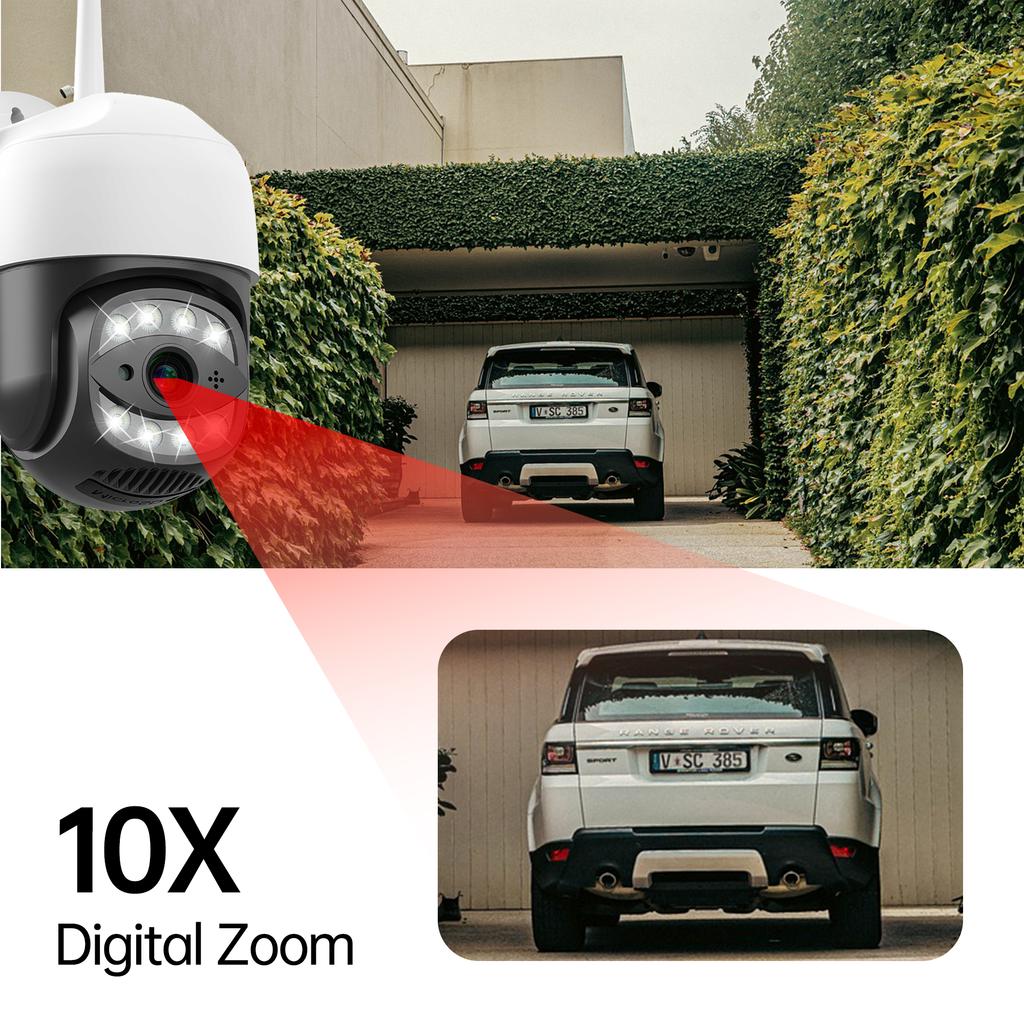 Cameră de Supraveghere Video CCTV 4G SIM Card IP 5MP WiFi PTZ Impermeabilă 1080P Securitate Urmărire Automată Viziune Nocturnă