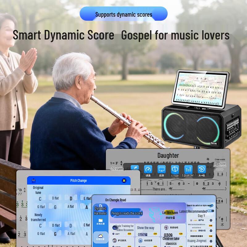 SAST Portable KTV Trolley Speaker System CN Plug (adapter Included)