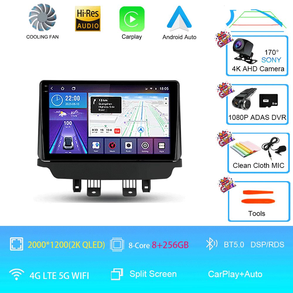 Car Radio Android 14 Auto For Mazda CX-3 CX3 Mazda 2 DK 2014 - 2021 Carplay Stereo Multimedia Player GPS Navigation 2din WIFI+4G