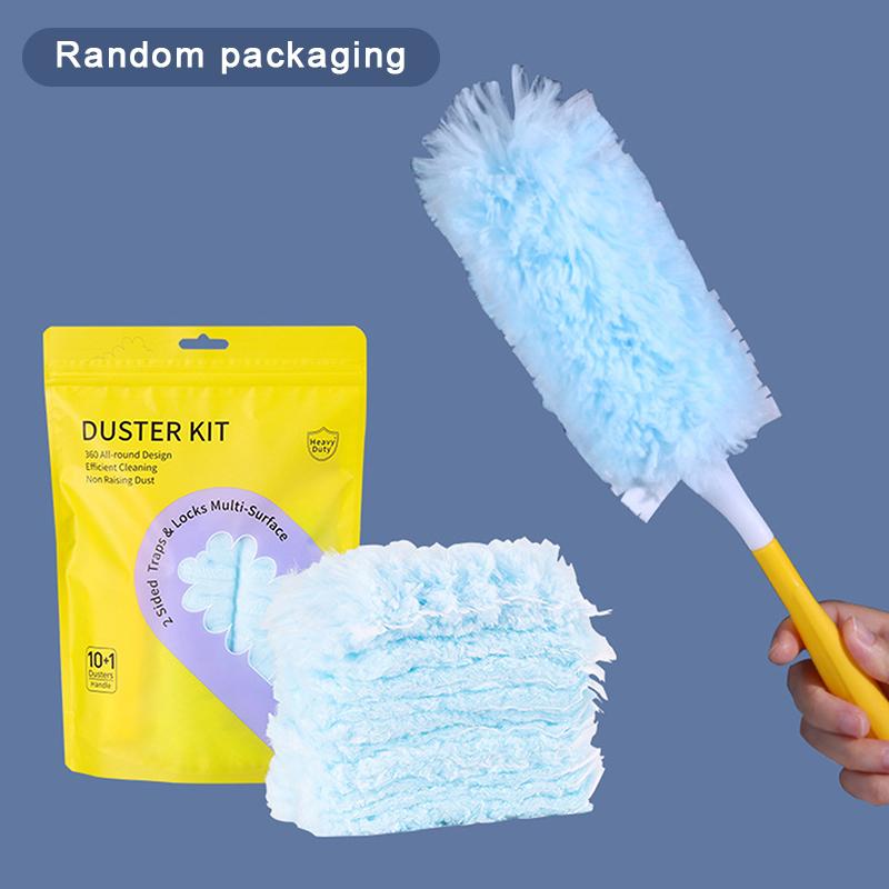 

Double Sided Electrostatic Precipitator For Cleaning Dust Spider Web Disposable Feather Cleaning Duster Roof And Desktop синий