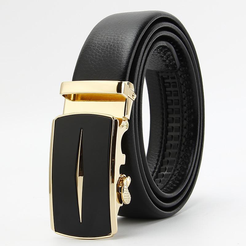 Microfiber Edging Automatic Buckle Belt  Men's Casual Belt  Men's Trouser Belt
