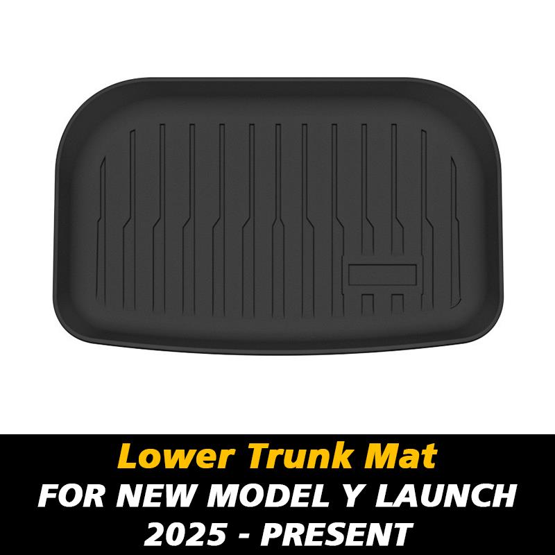For New Tesla Model Y Launch 2025+ Juniper TPE Floor Mats & Cargo Liner All Weather Trunk Mats Floor Liner Seat Backrest Mats