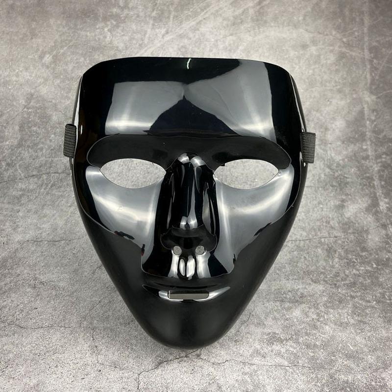 Barnemaske Halloween rekvisitter Masquerade full ansiktsmaske Hip Hop Voksen Håndmalt Hvit Street Dance Menn Voksen Maske