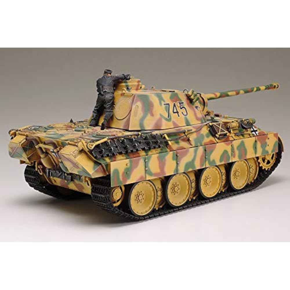 Tamiya 1/35 Military Miniature Series No. 345 German Army Medium Tank Panther D Type Plastic Mode...