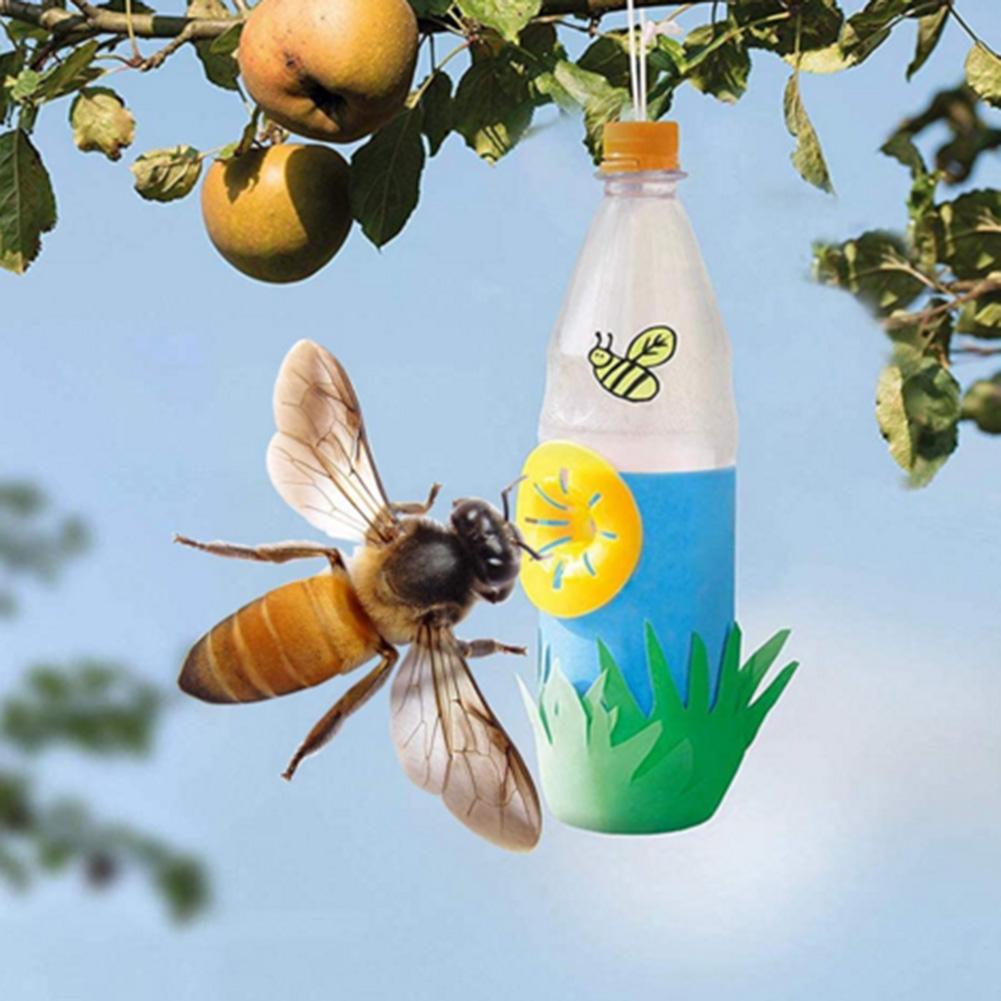 5pcs Wasp Trap Plasitc Portable Wasp Catcher Gardening Equipment Garden Trap for Outdoor Home Yard Picnic Supplies