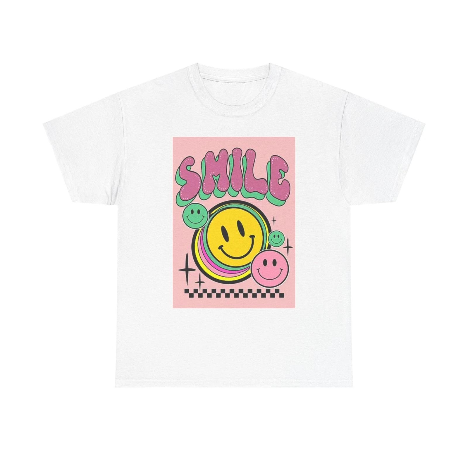 Men s and Women s T-shirts Smile Graphic M