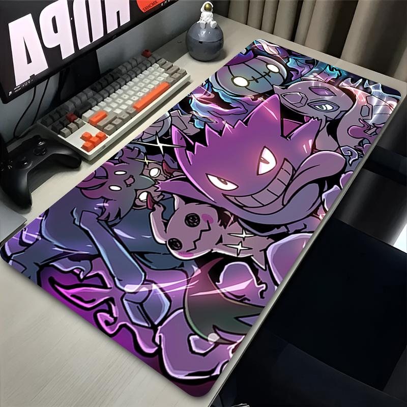 Mouse Pad P-pokemon Computer Laptop Desk Mat Anime Keyboard Mouse Mat Large Mousepad Pc Accessories Gengar Gamer Mouse Pads