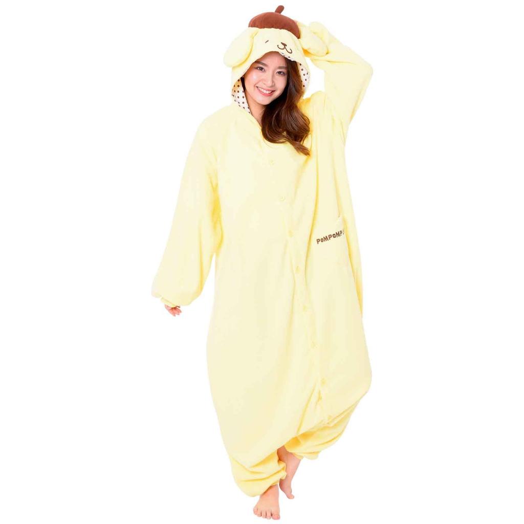 SAZAC SAN857 Voksen Fleece Kigurumi Karakter Sanrio Pompompurin