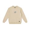 Comfortable Metallic Effect Printed Round Neck Long Sleeve Sweatshirt Unisex Sweatshirt Beige LUT007218204177A03034