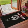 Crystal Velvet Rug Custom Name Text, Soft Non Slip Floor Mat Home DecorScream Ghostface