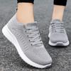 Women's shoes, sports shoes, new fly-woven mesh running shoes, lace-up simple shoes, women's breathable soft-soled single shoes