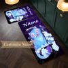 Derpy Tiger (1) Customize Name Flannel Kitchen Mat Soft Non-Slip Kitchen Floor Runner Rug for Home Kitchen Decor
