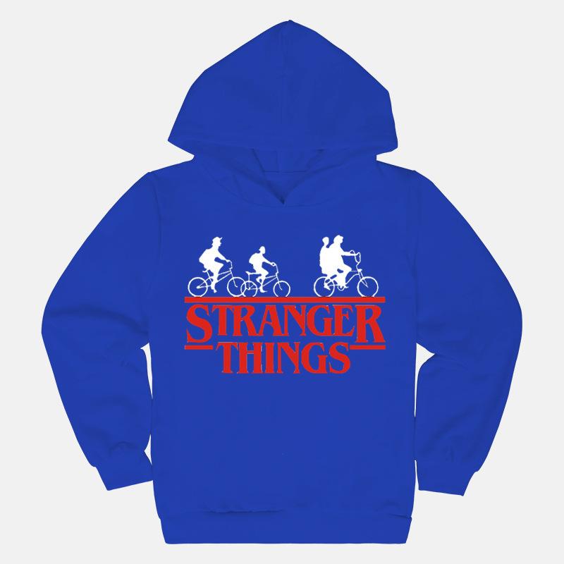 Stranger Thing Printed Children's Hooded Sweatshirt Spring and Autumn Top
