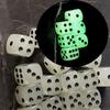10Pcs Luminous-Dices Set Glow in The Dark Dices Set 14/16mm 6 Sided Dices Cubes