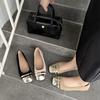 French beautiful single shoes, small fragrant temperament, evening shoes with skirts, soft soles, shallow mouth flat soles, gentle wind, Mary Jane sh