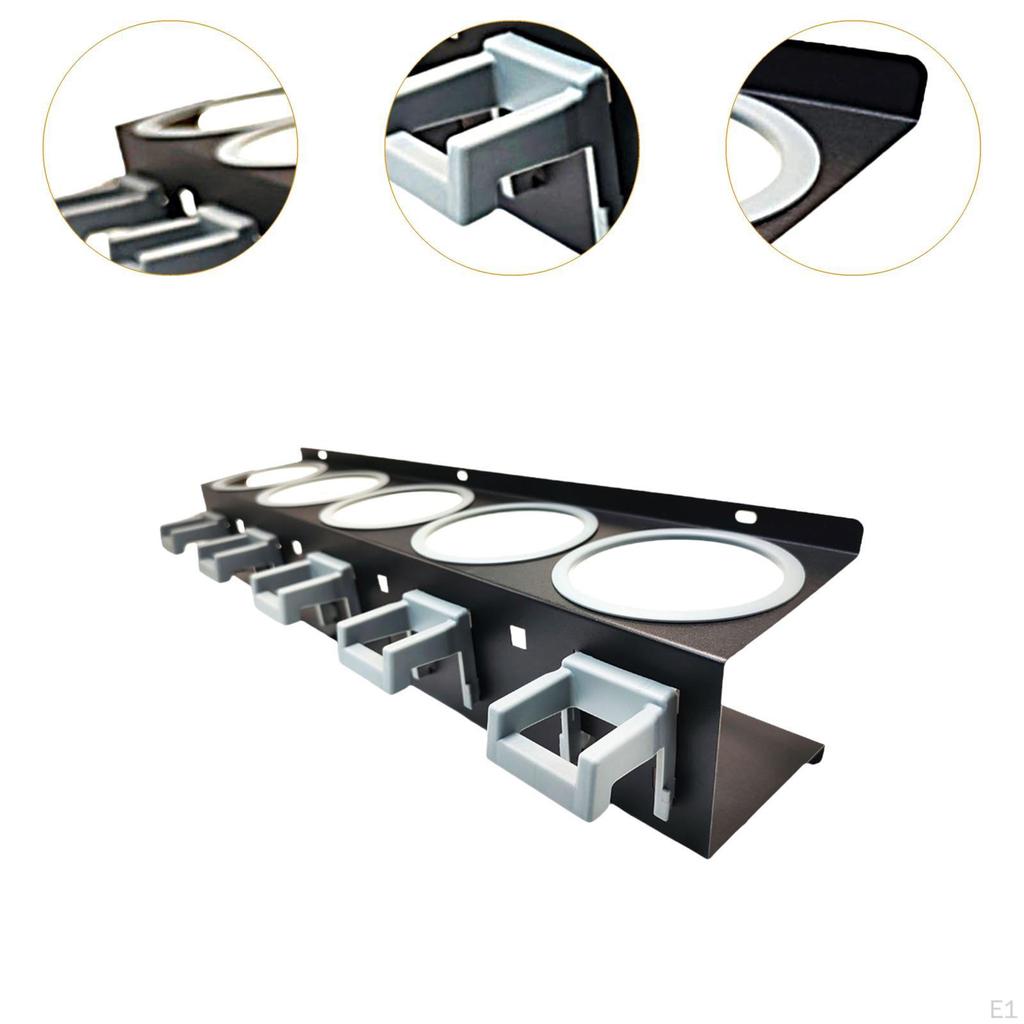 Spray Bottle Rack Holder Watering Can Storage Easy Installation Wear Resistant with Hooks Cleaning