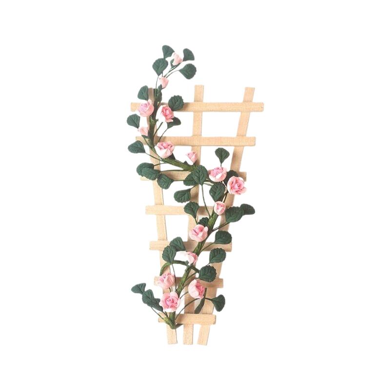 1:12 Dollhouse Miniature Flower Stand Plants And Flowers Vine Furniture Home Model Decor Toy Doll House Accessories