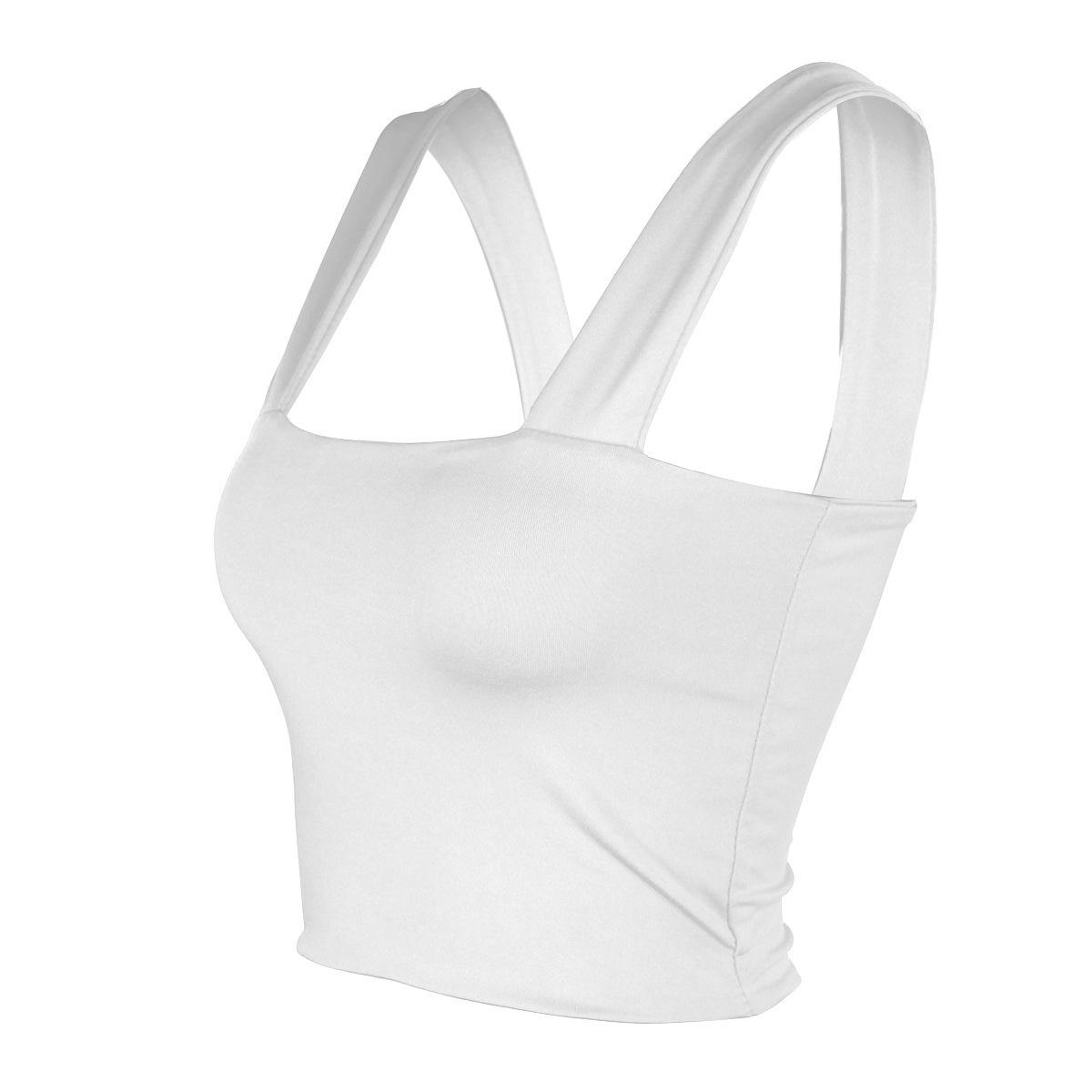 

2026 Cross-Season Sexy Slim-Fit Wide Shoulder Women s Camisole: Flattering & Versatile Fashion for Spring/Summer. XL білий