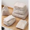 7 Pcs/Set Travel Organizer Storage Bags Suitcase Packing Cubes Set Cases Portable Luggage Clothes Shoe Tidy Pouch Folding