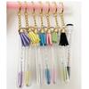 Porte-clés à pompon strass multicolore 2022 Tube brosse à cils