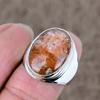 Sunstone Genstone Handmade 925 Sterling Silver Jewelry Ring Size 7 KKG-515