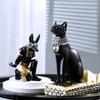Kreatives Harz Weinregal Ägyptischer Anubis Hundegott Katzengott Ornament Wohnzimmer Büro Schrank Dekorationen