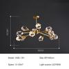 Modern Luxury Style LED Chandelier For Living Room Bedroom Dining Room Kitchen Ceiling Lamp Gold Copper Crystal G9 Pendant Light