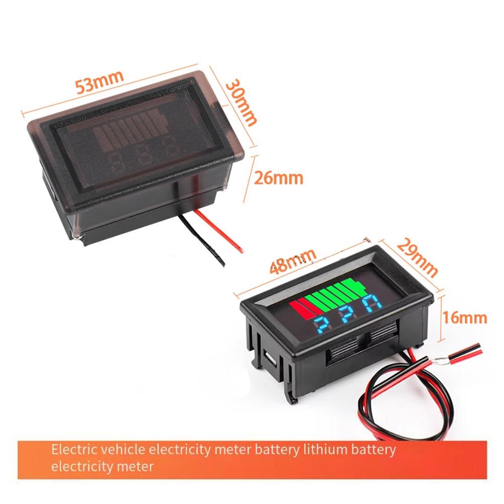 Motorsykkel Voltmeter Spenningsenhet Digital Elektrisk Bil
