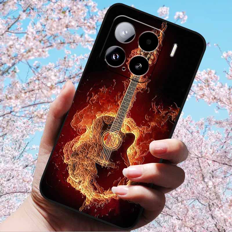 For Xiaomi 15 Pro 5G 6.73"Cases 3D Relief Soft Silicone Cover Retro Embossed for Xiaomi 15 5G Phone Mi 15pro 15 3D Soft TPU Case