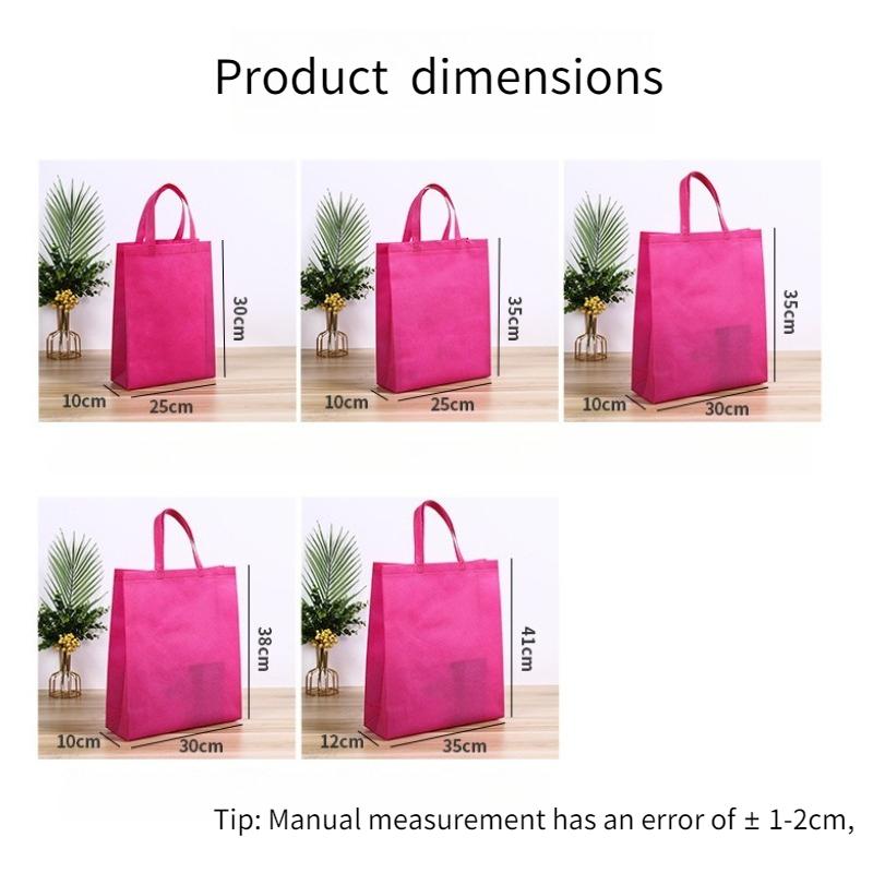 10pcs Colorful Party Favor Bags for Birthday Party Valentine Goodie Pocket Shopping Supplie Non-Woven Tote Reusable Gift Pouches Eco-friendly Bag