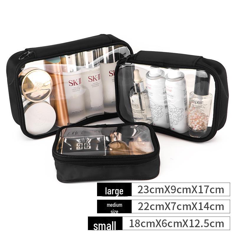 Korean Mini Mesh Travel Cosmetic Bag Set - Cute, Portable, Simple Storage Solution