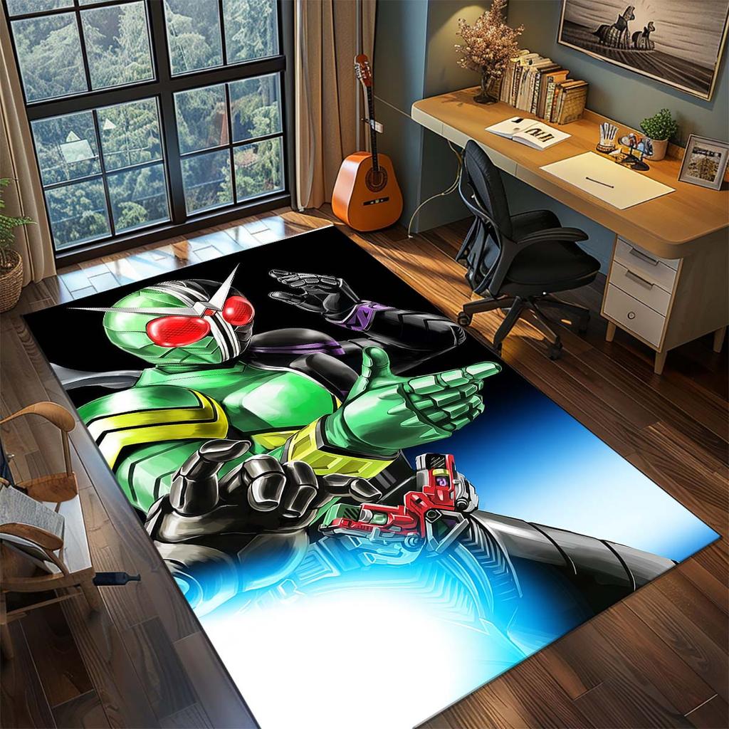 Tappeto Area Kamen Rider per Soggiorno Camera da Letto Decorazioni per la Casa Tappetino Cool da Film Tappetino per Pavimento