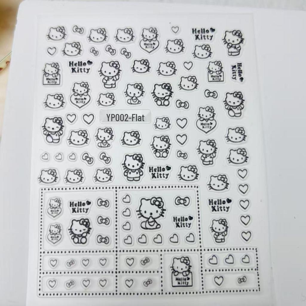 Sanrio Hello Kitty Embossed Nail Stickers SAN Series 072 Cute Mini Designs