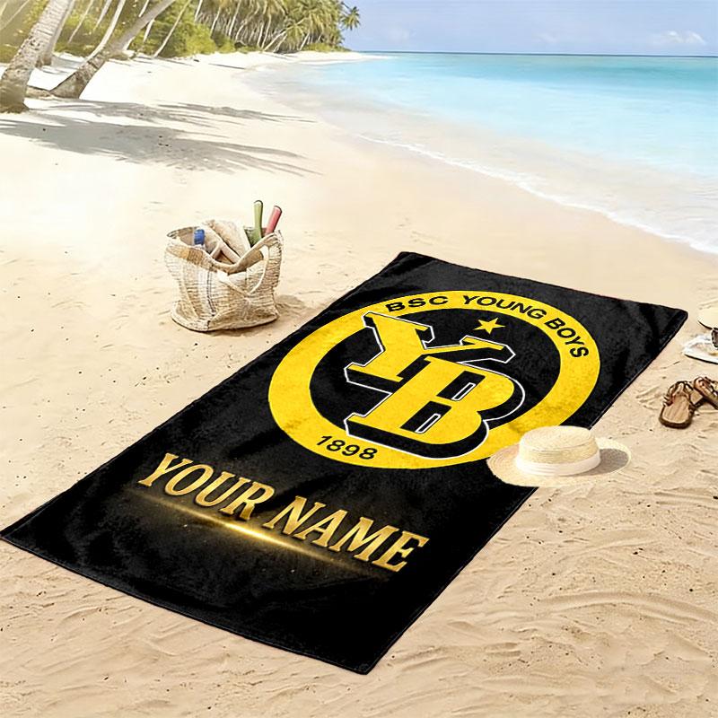 Custom Yb Print Beach Towel, Large Soft Quick Dry Towel for Beach Camping Swimming
