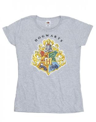 Womens/Ladies Hogwarts School Emblem Cotton T-Shirt